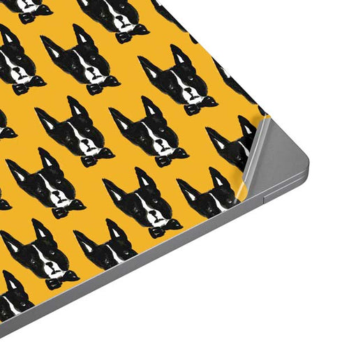 Bouffants and Broken Hearts Boston Terrier Laptop Skins